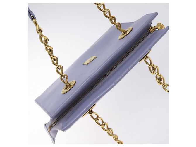 Borsa a Spalla in Pelle MCM Chain Lavanda Oro Auth BA3698 D'oro - vista 6
