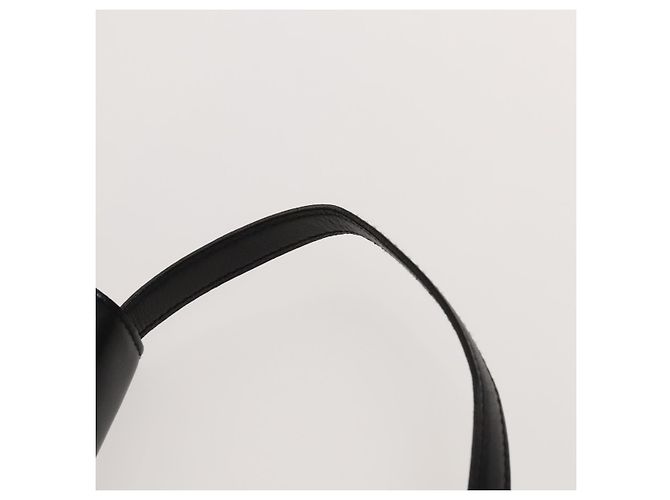 Céline Borsa a Spalla CELINE in Pelle Nera Oro Auth 128438 Nero D'oro - vista 8