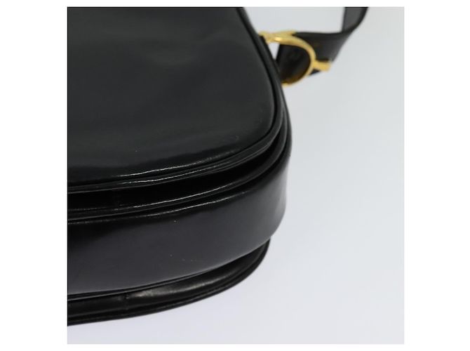 Céline Borsa a Spalla CELINE in Pelle Nera Oro Auth BA3711 Nero D'oro - vista 16