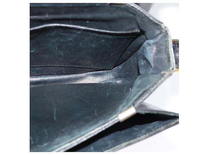 Céline Borsa a Spalla CELINE in Pelle Nera Oro Auth BA3711 Nero D'oro - vista 19