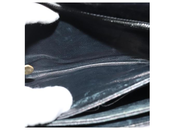 Céline Borsa a Spalla CELINE in Pelle Nera Oro Auth BA3711 Nero D'oro - vista 21