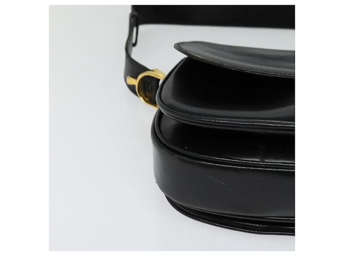 Céline Borsa a Spalla CELINE in Pelle Nera Oro Auth BA3711 Nero D'oro - vista 9
