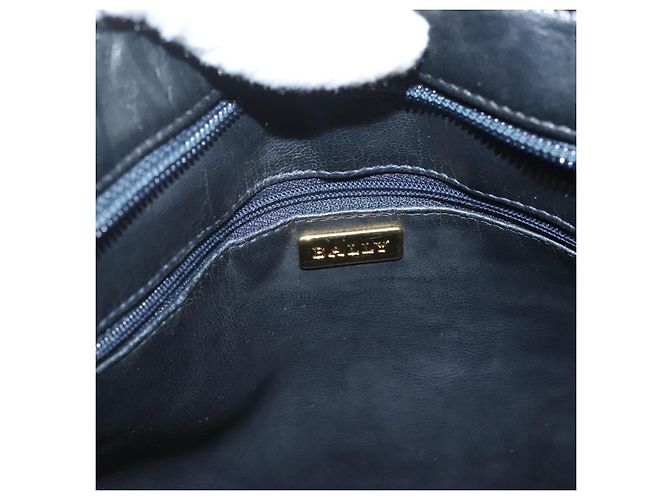 BALLY Borsa a Spalla in Camoscio Blu Navy Oro Auth BA3960 D'oro - vista 18