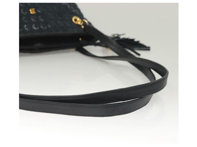 BALLY Borsa a Spalla in Camoscio Blu Navy Oro Auth BA3960 D'oro - vista 7