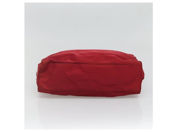 Borsa Tote PRADA Nylon Rossa Argento Auth bs27835 Rosso - vista 5
