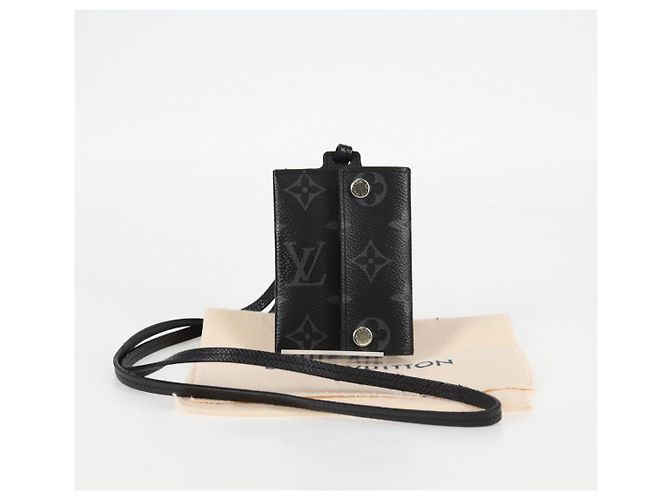 LOUIS VUITTON Monogram Eclipse Porta Carte Con Cinturino M83155 LV Auth 128825M Monogramma - vista 12