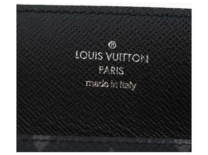 LOUIS VUITTON Monogram Eclipse Porta Carte Con Cinturino M83155 LV Auth 128825M Monogramma - vista 18