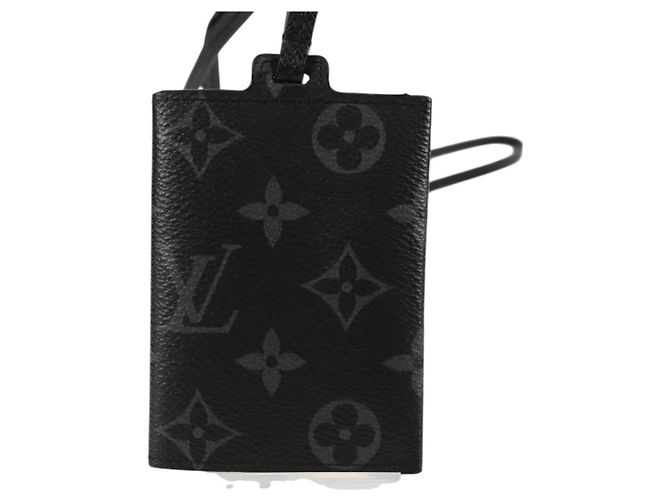 LOUIS VUITTON Monogram Eclipse Porta Carte Con Cinturino M83155 LV Auth 128825M Monogramma - vista 2