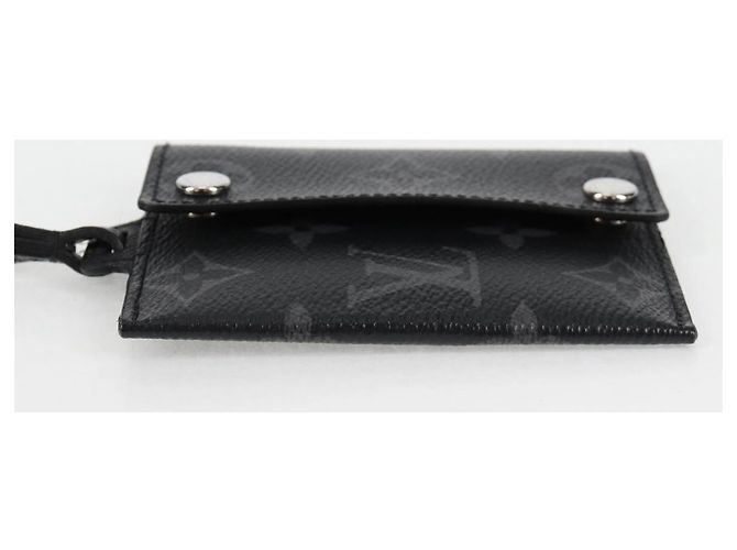 LOUIS VUITTON Monogram Eclipse Porta Carte Con Cinturino M83155 LV Auth 128825M Monogramma - vista 3