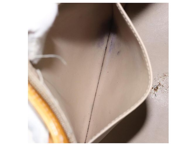 LOUIS VUITTON Bolso de Mano Houston Monogram Vernis Beige M91004 LV Auth th6217 - vista 11
