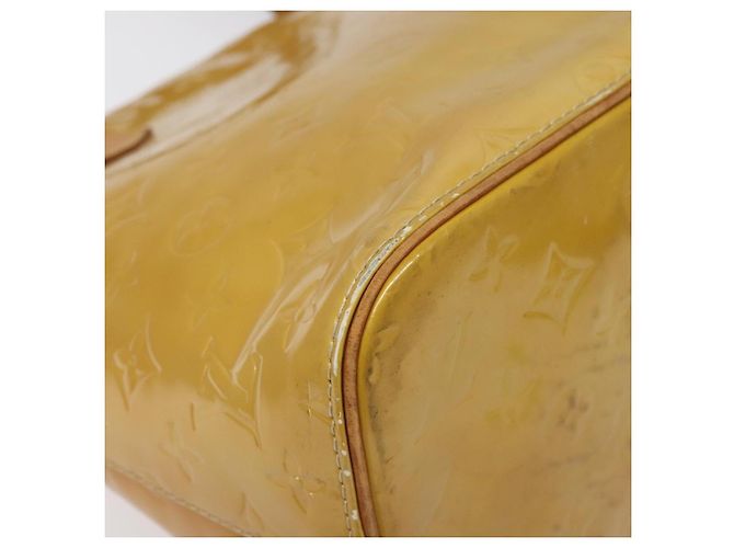 LOUIS VUITTON Bolso de Mano Houston Monogram Vernis Beige M91004 LV Auth th6217 - vista 14