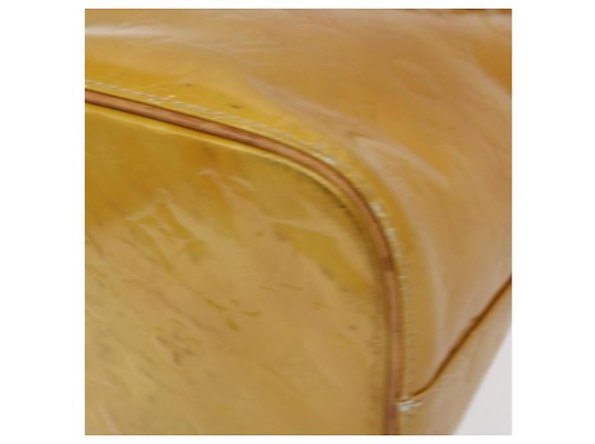 LOUIS VUITTON Bolso de Mano Houston Monogram Vernis Beige M91004 LV Auth th6217 - vista 15