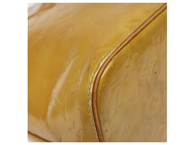 LOUIS VUITTON Bolso de Mano Houston Monogram Vernis Beige M91004 LV Auth th6217 - vista 16