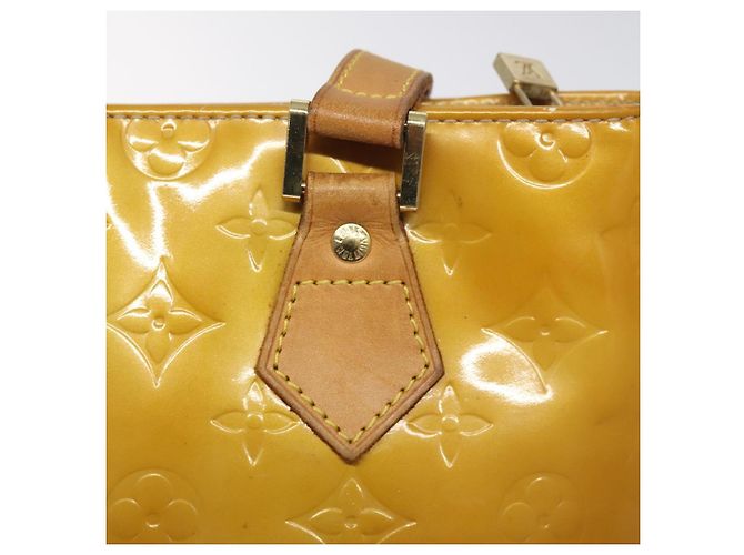 LOUIS VUITTON Bolso de Mano Houston Monogram Vernis Beige M91004 LV Auth th6217 - vista 17