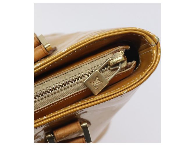 LOUIS VUITTON Bolso de Mano Houston Monogram Vernis Beige M91004 LV Auth th6217 - vista 18