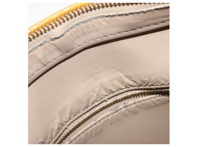 LOUIS VUITTON Bolso de Mano Houston Monogram Vernis Beige M91004 LV Auth th6217 - vista 19