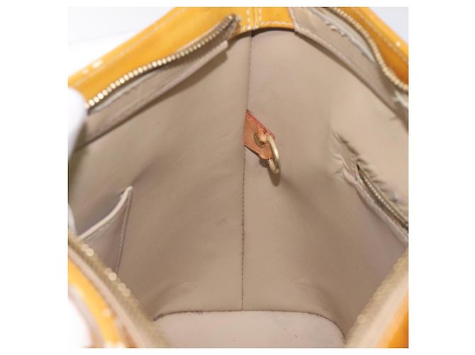 LOUIS VUITTON Bolso de Mano Houston Monogram Vernis Beige M91004 LV Auth th6217 - vista 21