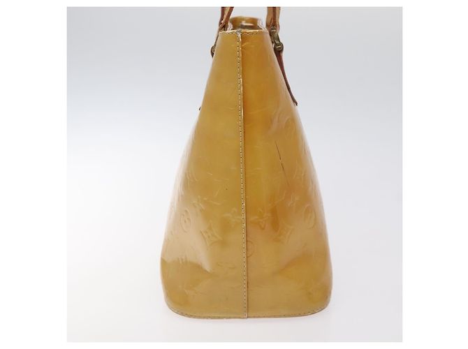 LOUIS VUITTON Bolso de Mano Houston Monogram Vernis Beige M91004 LV Auth th6217 - vista 4