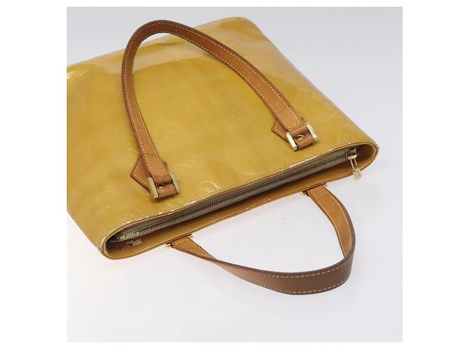 LOUIS VUITTON Bolso de Mano Houston Monogram Vernis Beige M91004 LV Auth th6217 - vista 6