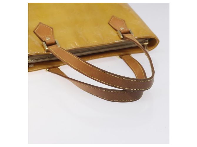 LOUIS VUITTON Bolso de Mano Houston Monogram Vernis Beige M91004 LV Auth th6217 - vista 7