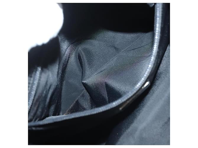 PRADA Borsa a mano in nylon nero argento Auth ti3274 - vista 11