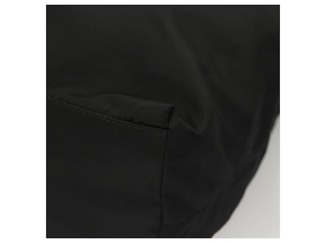 PRADA Borsa a mano in nylon nero argento Auth ti3274 - vista 16