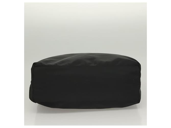 PRADA Borsa a mano in nylon nero argento Auth ti3274 - vista 5