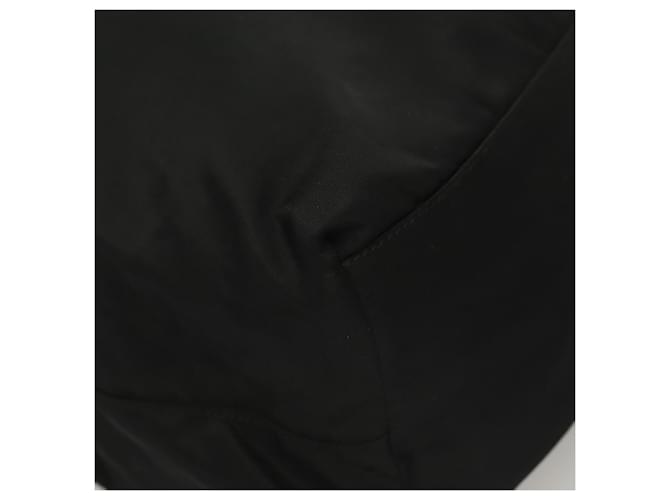 PRADA Borsa a mano in nylon nero argento Auth ti3274 - vista 9