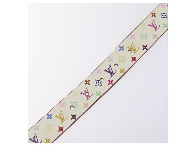 LOUIS VUITTON Monogramm Multicolor Gürtel Care Weiß LV Auth yk18692 - Ansicht 14