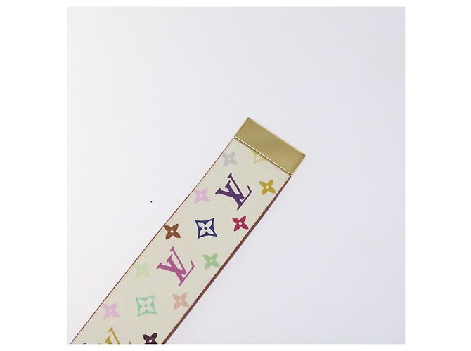 LOUIS VUITTON Monogramm Multicolor Gürtel Care Weiß LV Auth yk18692 - Ansicht 15