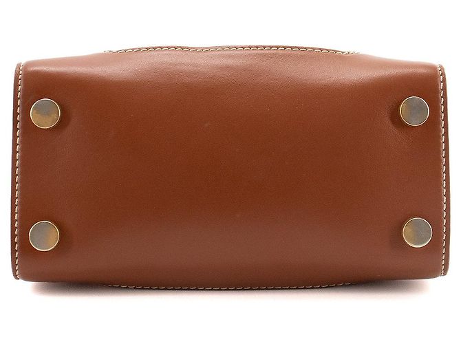 BALMAIN - Bandolera B-Buzz 22 Balmain en lona beige y cuero marrón - vista 4