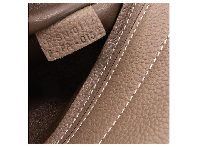 Céline CELINE - Borsa Trapeze Celine in pelle grigia martellata Grigio - vista 10