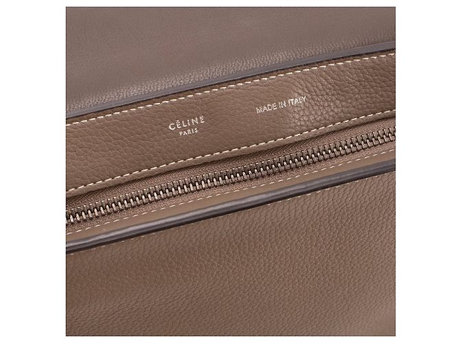 Céline CELINE - Borsa Trapeze Celine in pelle grigia martellata Grigio - vista 8