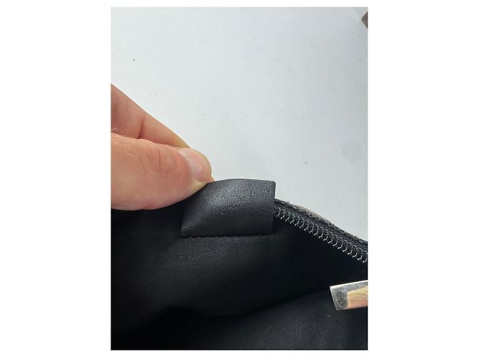 Bolso de lona y cuero monograma Gucci vintage negro - vista 4