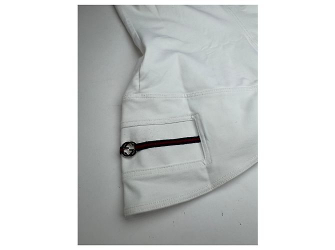 Vintage Gucci Top Polyester weiß 38/M - Ansicht 14