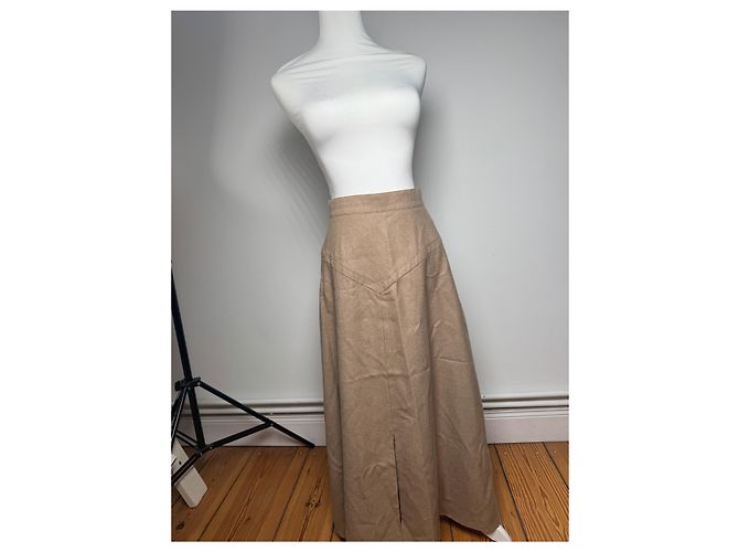 Vintage Givenchy Wollrock M Braun - Ansicht 14