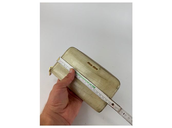 Vintage Miu Miu Leather wallet white - view 7