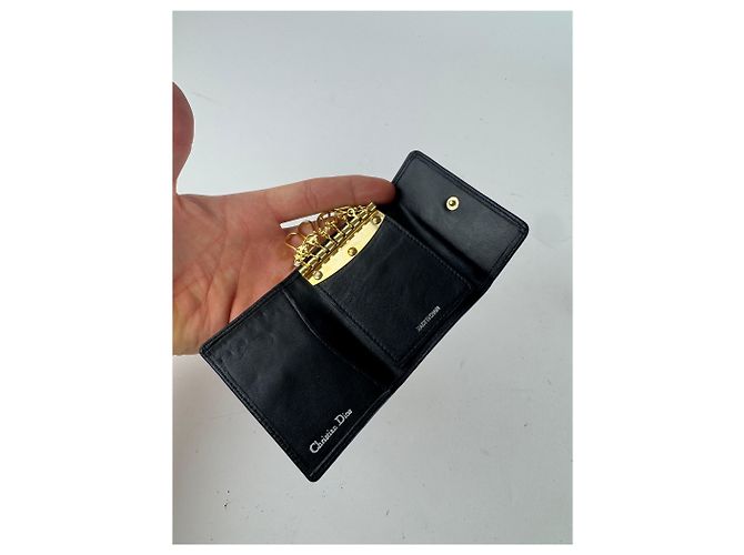 Vintage Dior Leather Key Holder black - view 5