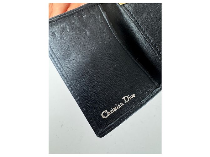 Vintage Dior Leather Key Holder black - view 7