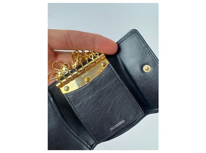 Vintage Dior Leather Key Holder black - view 8