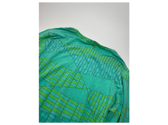 Pull en viscose vintage Emilio Pucci bleu vert - vue 13