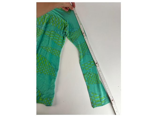 Pull en viscose vintage Emilio Pucci bleu vert - vue 8