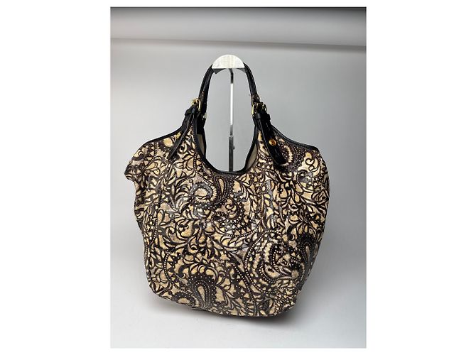 Vintage Givenchy Handtasche schwarz braun - Ansicht 10