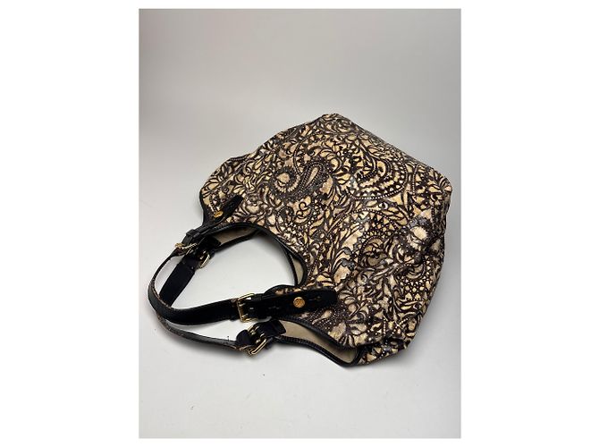 Vintage Givenchy Handtasche schwarz braun - Ansicht 11