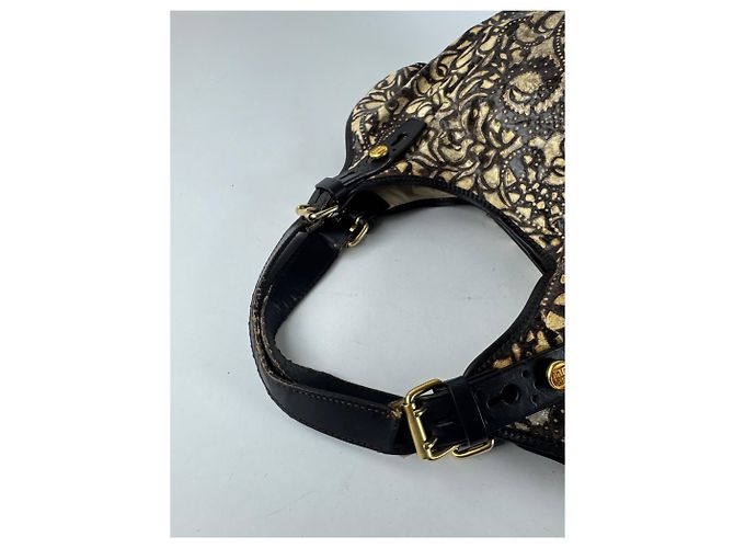 Vintage Givenchy Handtasche schwarz braun - Ansicht 14