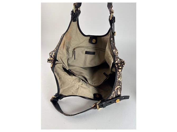 Vintage Givenchy Handtasche schwarz braun - Ansicht 4