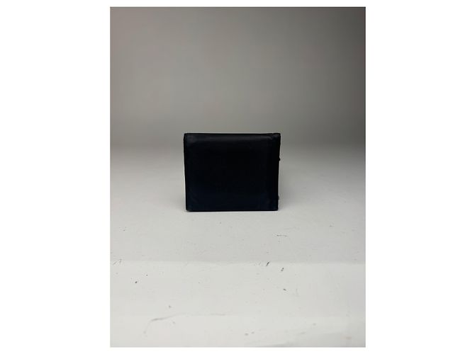 Vintage Prada Triangle Polyester leather wallet black - view 10