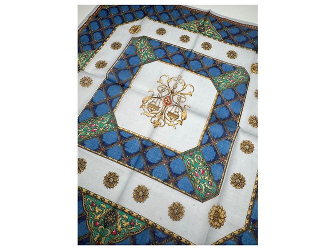 Sciarpa Vintage Gucci Blu Verde - vista 3