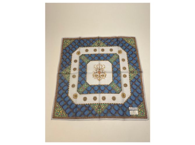 Sciarpa Vintage Gucci Blu Verde - vista 4