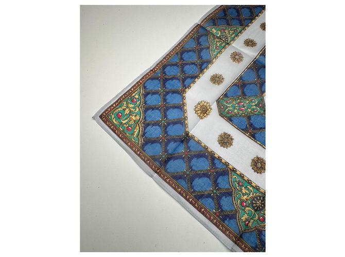 Sciarpa Vintage Gucci Blu Verde - vista 5